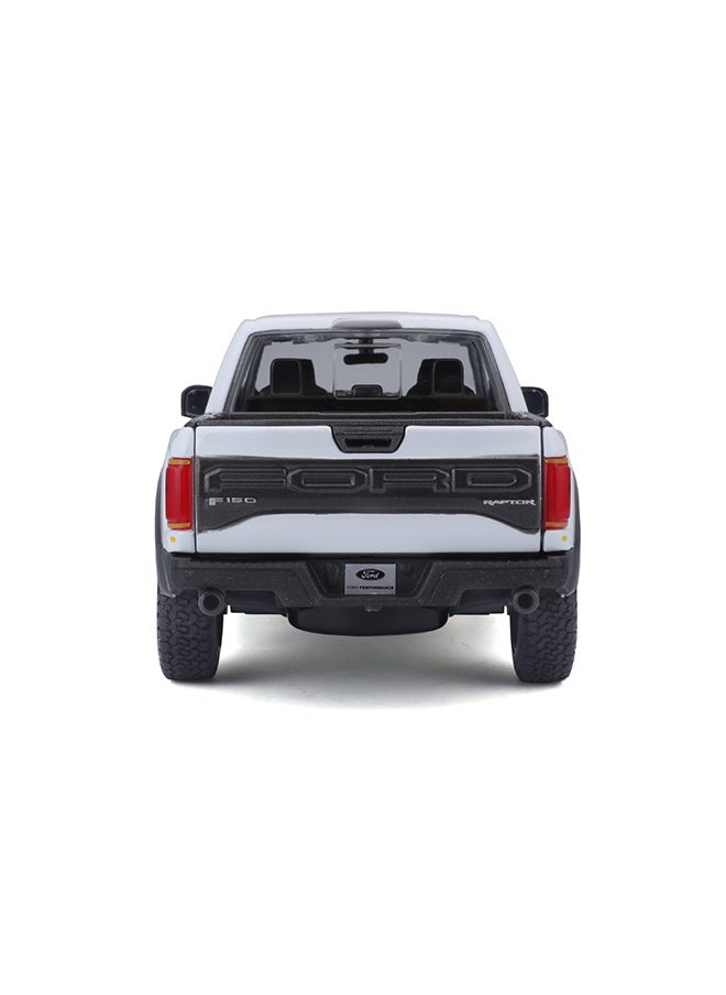 1:24 2017 Ford F-150 Raptor - White Officially Licensed Scaled Replicas of Collectible Diecast Metal Models with Exquisite Interior & Exterior Detailing for All Ages