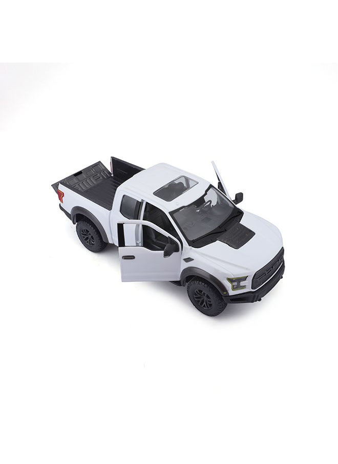 1:24 2017 Ford F-150 Raptor - White Officially Licensed Scaled Replicas of Collectible Diecast Metal Models with Exquisite Interior & Exterior Detailing for All Ages