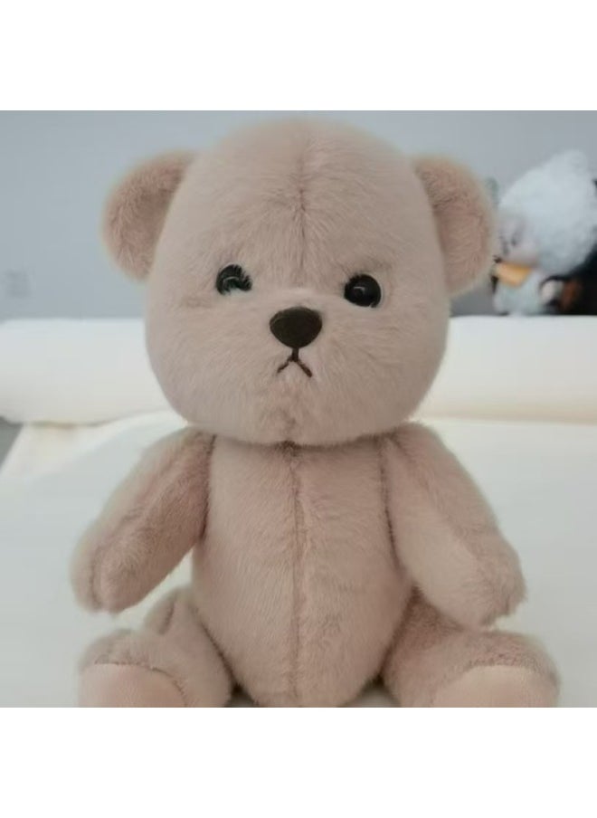 Joint Bear Doll Lena Bear 30cm Doll Clothes Plush Toy Doll 30cm Clothes Girl Gift-Color:Jointed Bear -Height:30cm ]