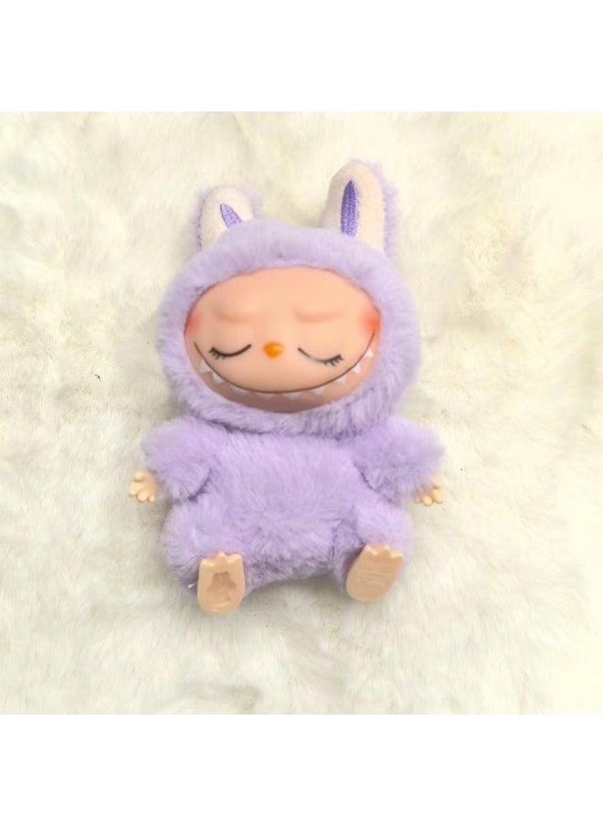 Bubble Labubu Labubu Second Generation Mart Trendy Play Doll Macaron Vinyl Face Plush Toy Surrounding No Label-Color:No. 6