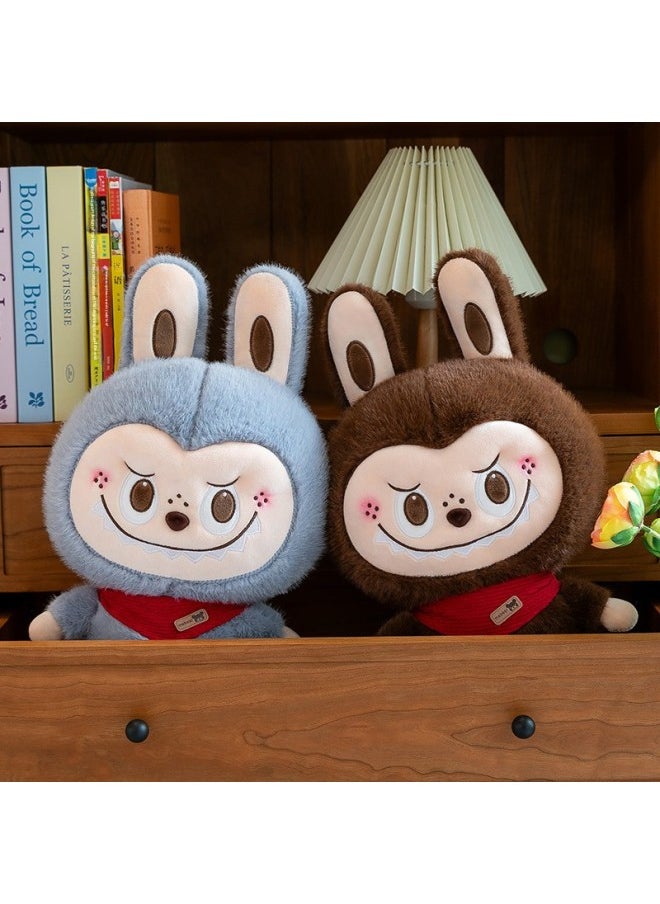 Labubu Bubble Mart Doll Labubu Doll Ornaments Plush Toy Hand-made Super Soft Boyfriend's Birthday Gift-Specifications:8inch 27cm  Pink