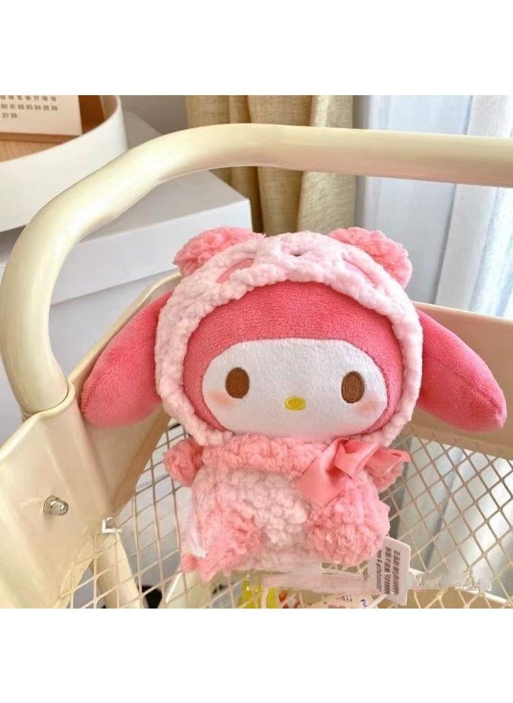 1 Pcs 15cm Sanrio Plush Toys Stuffed My Melody Doll Soft Anime Cartoon Plushie Home Decor Appease Girl Gift (My Melody Pink)