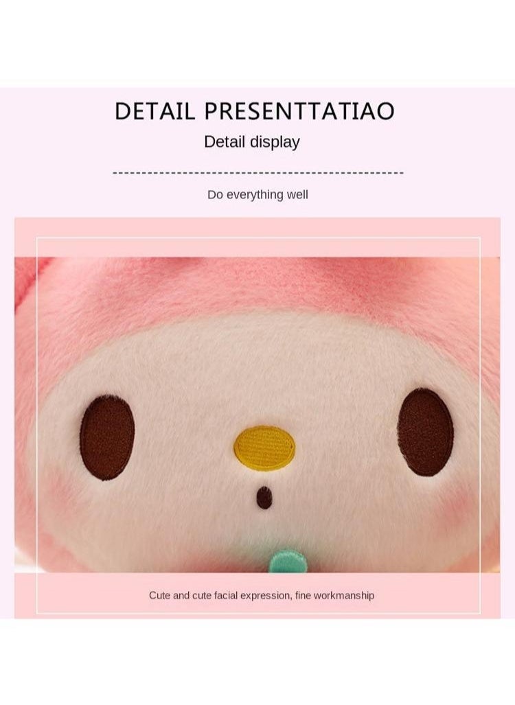 1 Pcs My Melody Plush Toy Cute Anime Stuffed Doll Soft Huggable Kawaii Plushie For Girls Kids Home Decor And Gift Idea For Birthdays Holidays