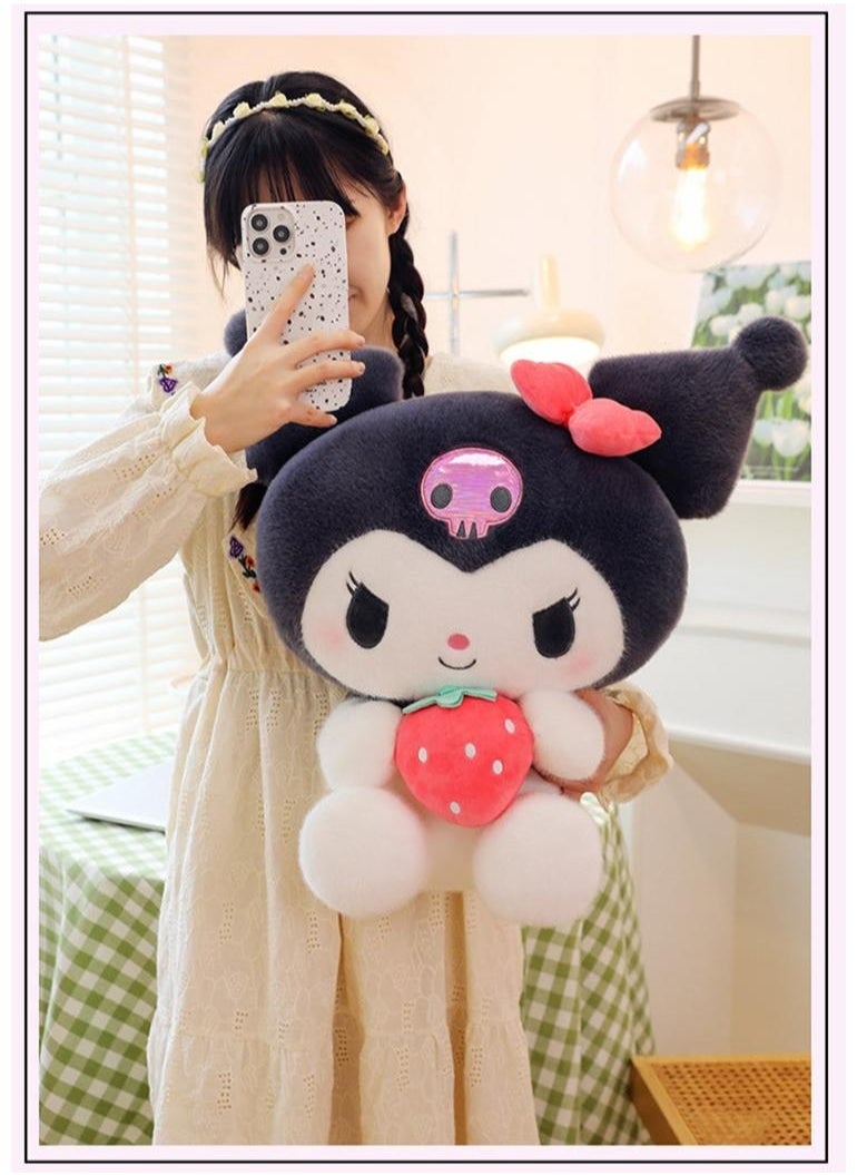 1 Pcs Kuromi Plush Toy Cute Anime Stuffed Doll Soft Huggable Kawaii Plushie For Girls Kids Home Decor And Gift Idea For Birthdays Holidays