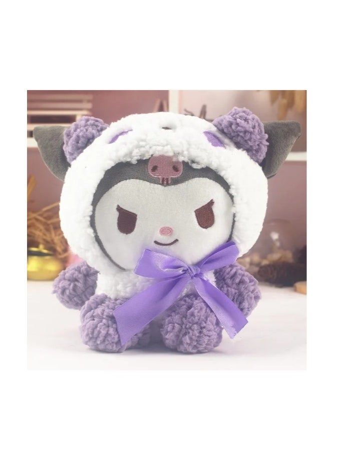 1 Pcs 15cm Sanrio Plush Toys Stuffed Kuromi Doll Soft Anime Cartoon Plushie Home Decor Appease Girl Gift (Kuromi Purple)