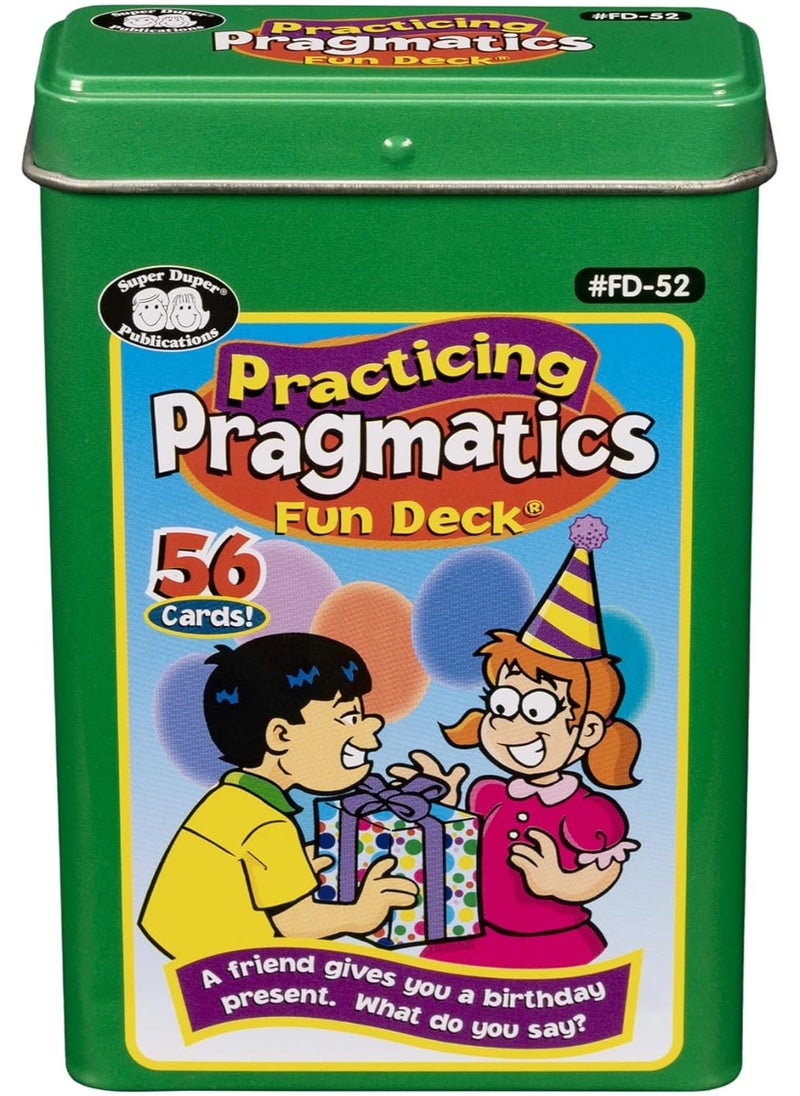 Super Duper Publications | Practicing Pragmatics Fun Deck | Conversation and Social Skills Flash Cards | Educational Learning Materials for Children