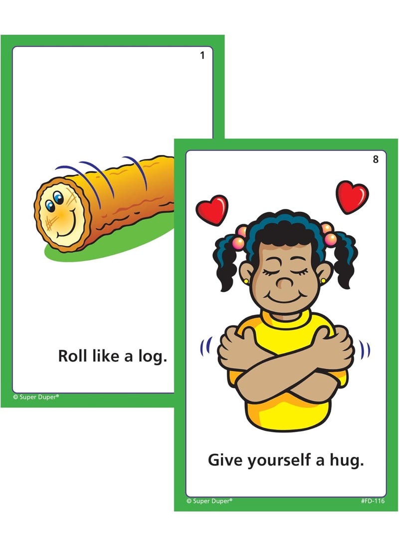 Super Duper Publications | Move Your Body Fun Deck | Occupational Therapy Flash Cards | Educational Learning Materials for Children