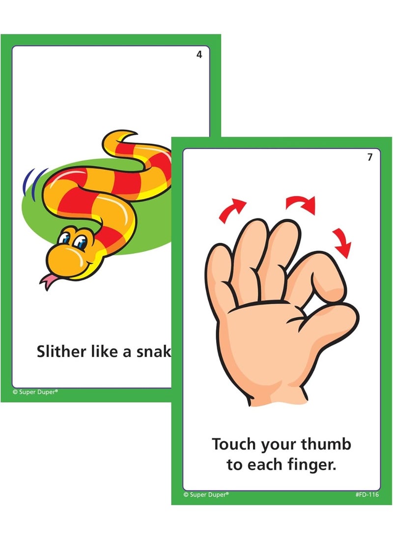 Super Duper Publications | Move Your Body Fun Deck | Occupational Therapy Flash Cards | Educational Learning Materials for Children