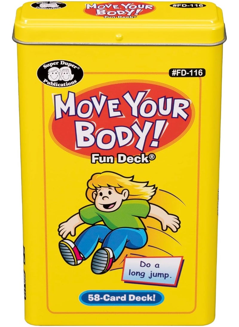 Super Duper Publications | Move Your Body Fun Deck | Occupational Therapy Flash Cards | Educational Learning Materials for Children
