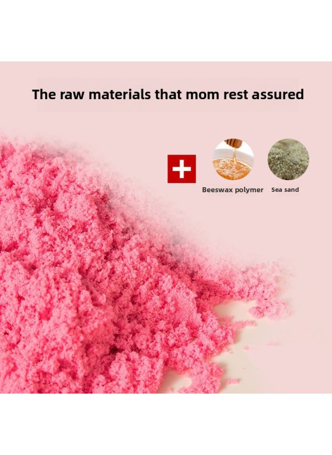 Children's Space Toy Sand Table Set Indoor Play Color Sand Boys And Girls Safety Baby Clay Color Mud Building Blocks Table-Specifications:Play Sand Table +2kg [Purple] Sand To Send 32 Molds