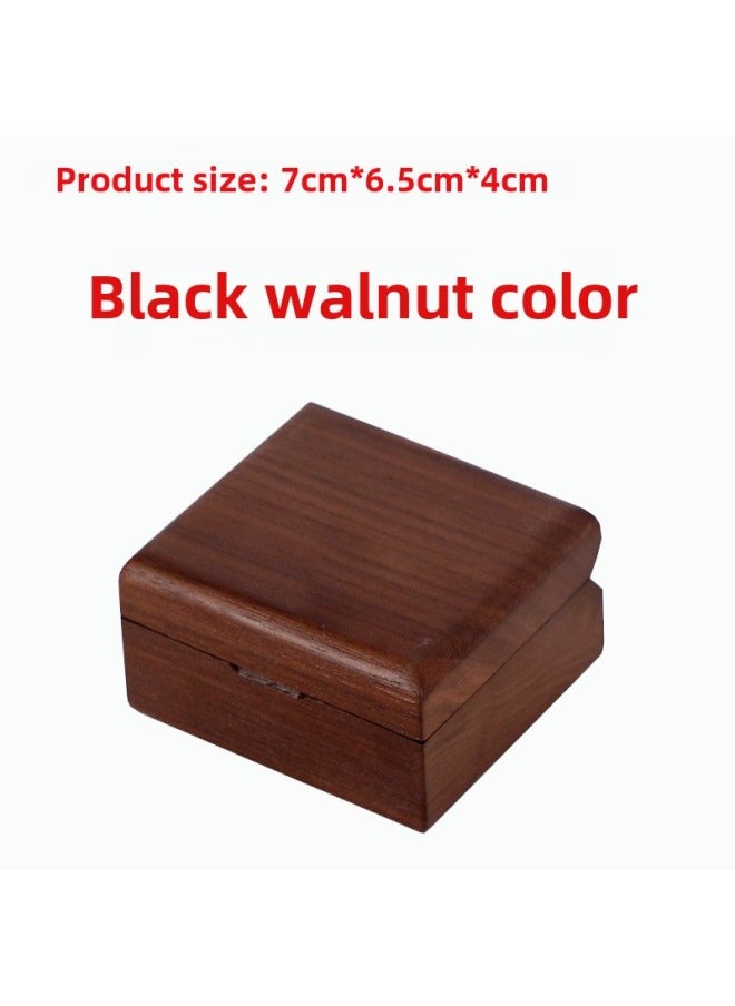 Music Box Music Box Wooden Heart-Shaped Valentine's Day Gift Wooden Coil For Boyfriend And Girlfriend Children Printable-Color:Walnut-Dimensions:Maple Thousand And Spirited Away