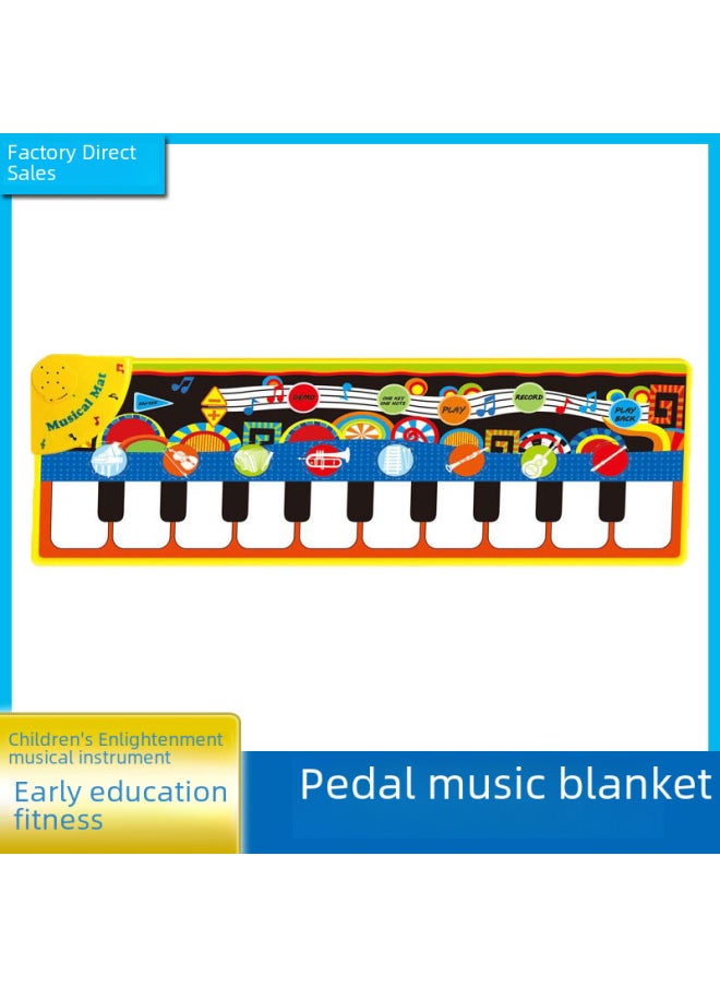 Dedicated Multi-functional Music Carpet Pedal Game Carpet Children's Educational Music Blanket Support Revision-Color:Non-slip Bottom Style +1.5 Yuan (bag)