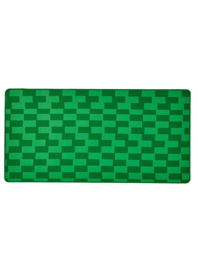 Gaming mouse pad, green/patterned, 40x80 cm