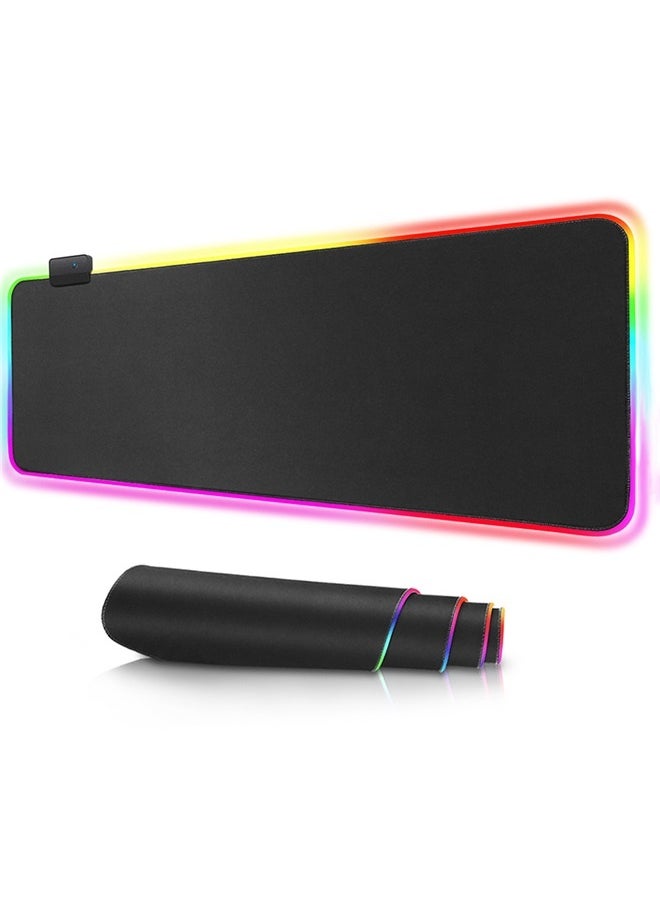 Backlit Gaming Mouse Pad，Mousepad Led Mouse Pad, Led and Big Mouse mat，250*350*3MM