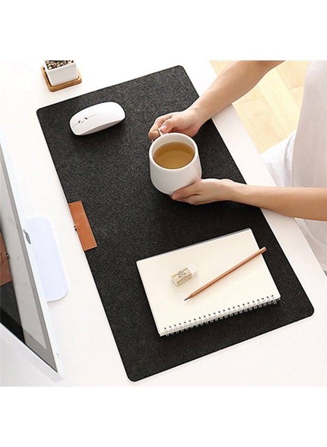 Gaming Mouse Pad， 32*70cm Desk Mat Protector, Dual Side Soft Smooth Mouse Pad Writing Mat for Office Home, Dark Gray