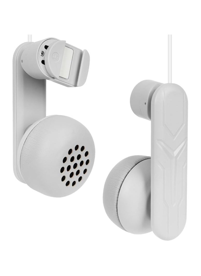 VR Ear Protector Enhanced Sound Compatible with Meta Quest 3 / Quest 2, Headset Sound Collector, Comfort On-Ear Earflap, Headphone Extension Gaming Accessories (White, 1 Pair)
