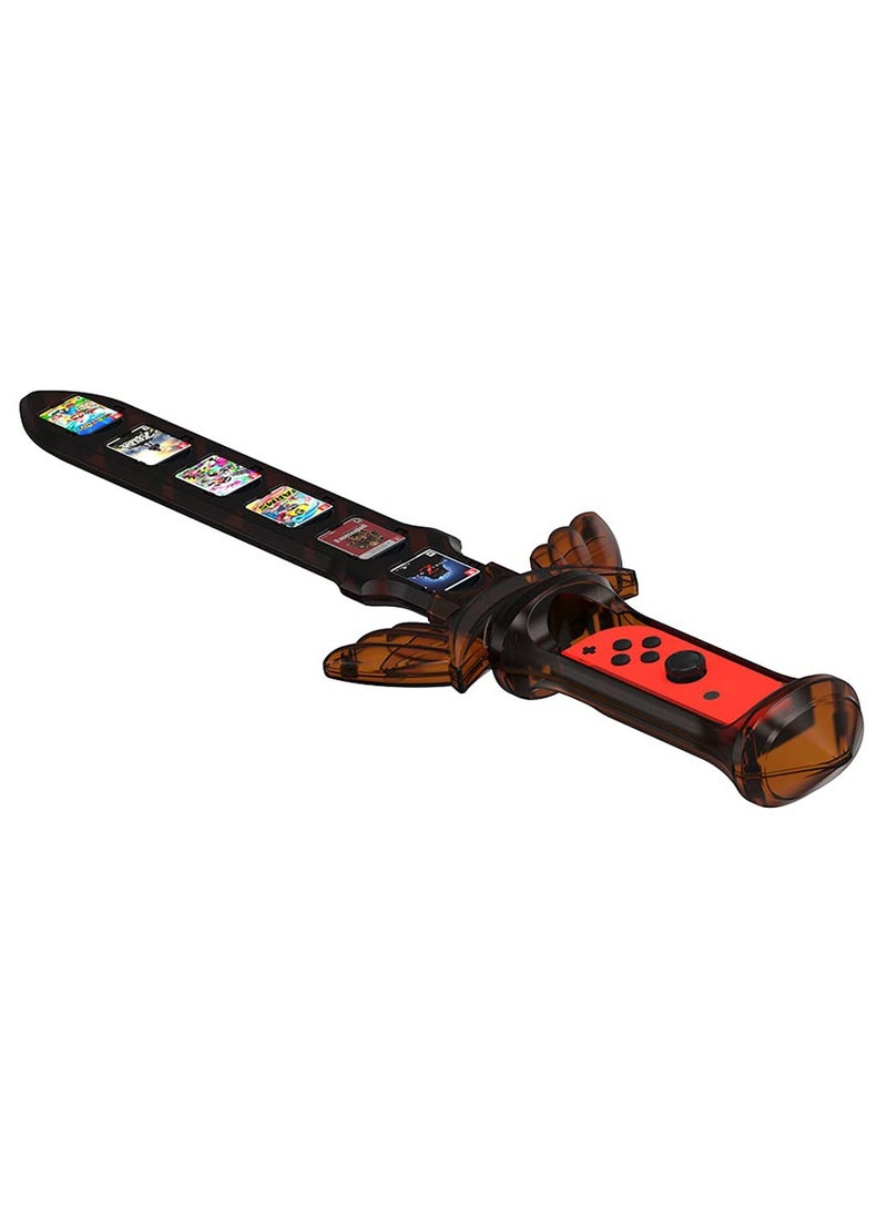 Compatible with Switch Sports Accessories, Gaming Sword Compatible with Switch Sports Chambara (Swordplay)/The Legend of Zelda: Sky Sword HD, for Joycon Right Controller with 12 Game Card Slots