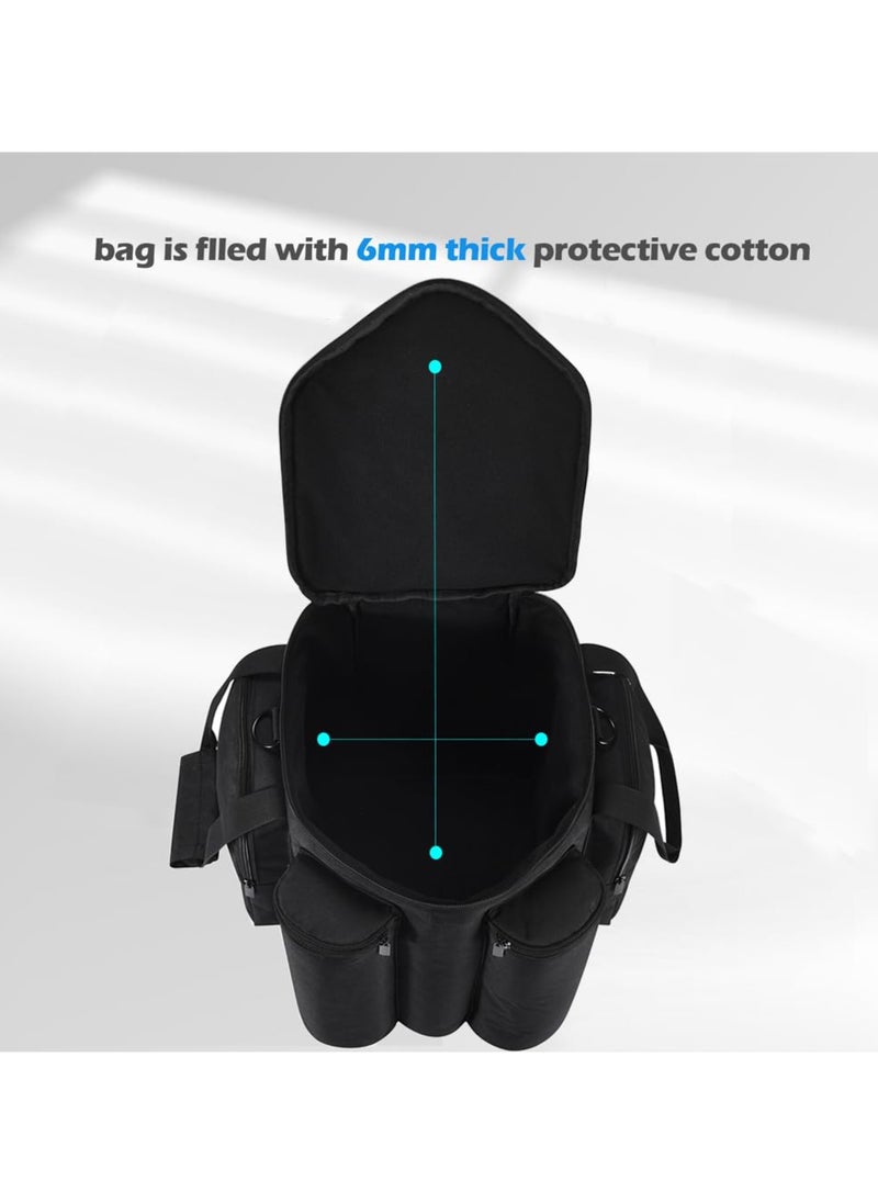 Carrying Case Portable Bag Travelling Case Compatible with Bose S1 Pro+/S1 Pro Portable Bluetooth Speaker and Microphone (Black)