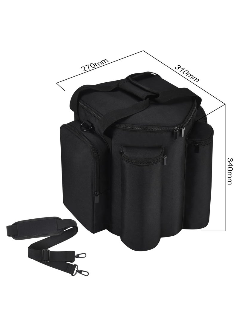 Carrying Case Portable Bag Travelling Case Compatible with Bose S1 Pro+/S1 Pro Portable Bluetooth Speaker and Microphone (Black)