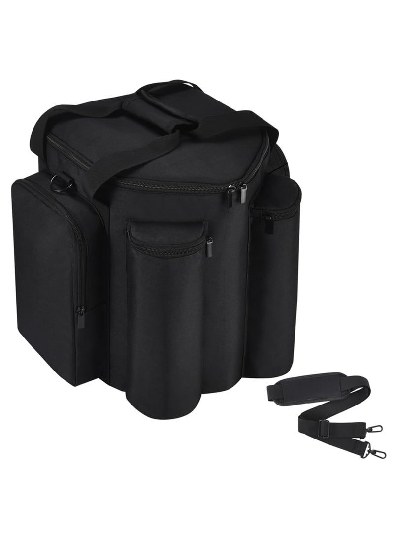 Carrying Case Portable Bag Travelling Case Compatible with Bose S1 Pro+/S1 Pro Portable Bluetooth Speaker and Microphone (Black)