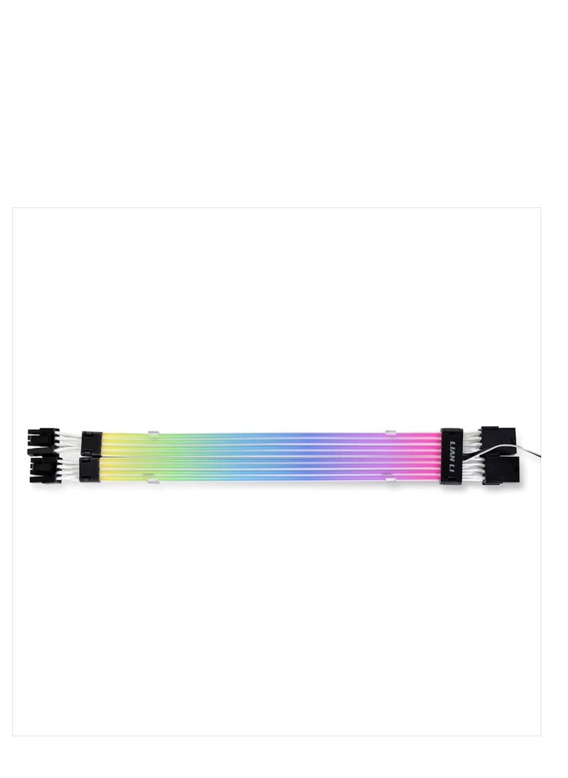 Strimer Plus V2 8-Pin (PW8-PV2) ARGB VGA Power Cable Extension Kit for Dual 8-Pin GPU Connector (No Controller) - STRIMER PLUS 8PIN V2