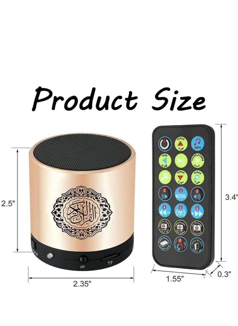 Portable Digital Quran Speaker with Remote Control over18 Reciters and 15Translations Available Quality Qur'an Speaker Arabic English French, Urdu etc Mp3 FM Radio