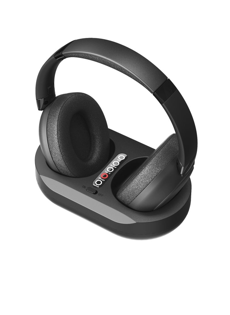 Bluetooth Headphone, Dual Mode Wireless TV Headset, Comfortable And Portable Wireless Headphones, High Quality Sound Stereo Headset For TV Music Gaming, (1pc, Black)