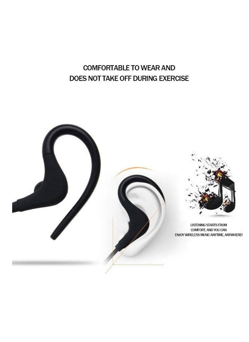 Bluetooth Headphones, Wireless Earbuds, Playtime 3 Hours, Bluetooth 4.2 Wireless Headphones, HD Deep Bass Stereo Sound Isolation, IPX3 Waterproof Bluetooth Sports Headphones (Red)
