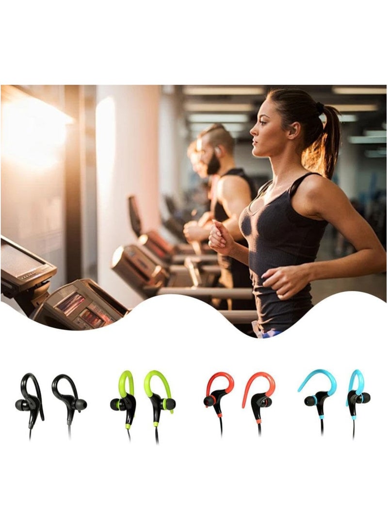 Bluetooth Headphones, Wireless Earbuds, Playtime 3 Hours, Bluetooth 4.2 Wireless Headphones, HD Deep Bass Stereo Sound Isolation, IPX3 Waterproof Bluetooth Sports Headphones (Red)