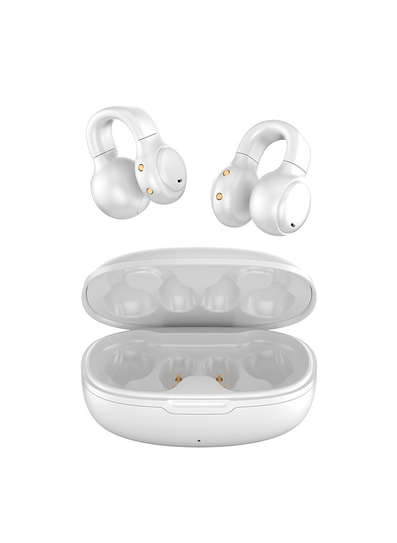 New Wireless Clip-On Bone Conduction Bluetooth Headphones | Noise Cancellation | Open-Ear Design | Running  Sports Headphones | Ear-Friendly for Long Wear | 72-Hour Long Battery Life | Hi-Fi Sound Q