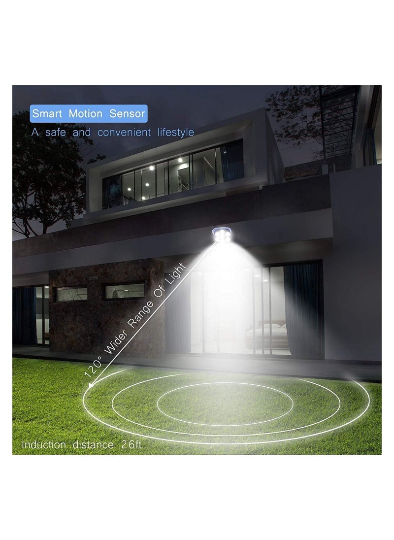 2 Pack Solar Wall-mounted Light with Remote Control,Auto Infrared Motion ​Sensor Light，Simulation Surveillance CCTV Light，Roatable Angle Adjustable