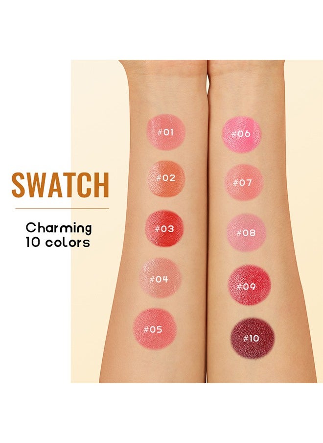 Multi Stick,Long-Lasting Cheek And Lip Tint - Lightweight And Moisturizing Makeup Glow Color Bounce Blush #04