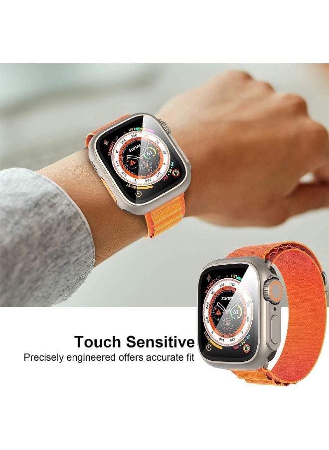Compatible with Apple Watch Series 10 (2024) 42mm Hard Case with Tempered Glass Screen Protector, 【Looks Like iWatch Ultra】 Unique Design Hard PC Waterproof Case Cover, Bumper Full Coverage Accessor