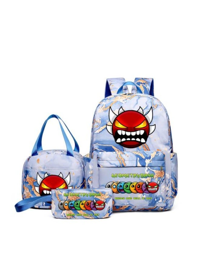 Vibrant cartoon print bag combination! Lightweight design + large-capacity partition | Fully adapted for children/student/outdoor sports - 267