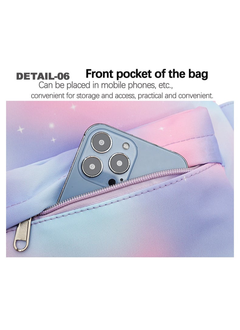 Vibrant cartoon print bag combination! Lightweight design + large-capacity partition | Fully adapted for children/student/outdoor sports - 290