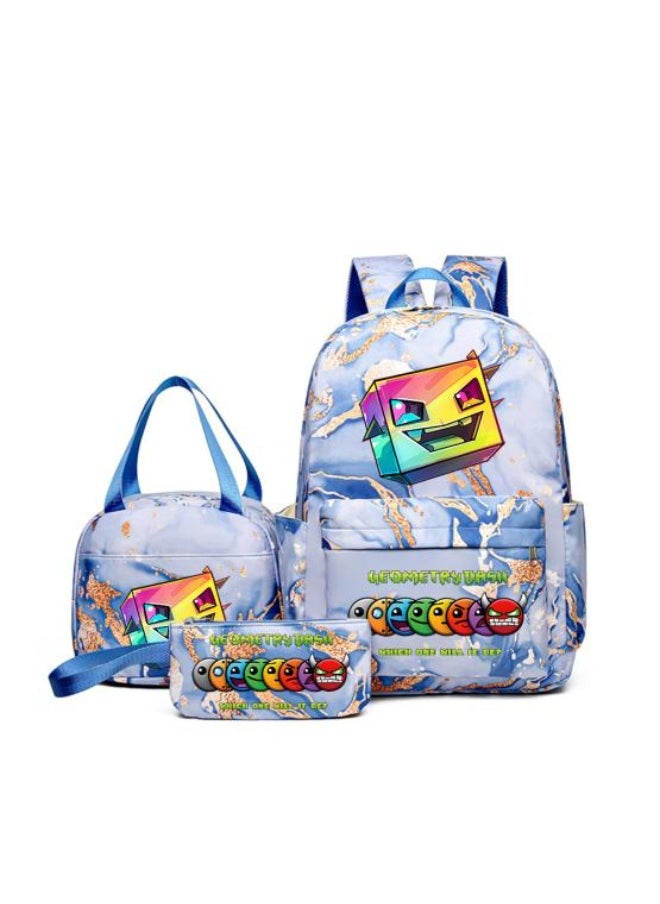 Vibrant cartoon print bag combination! Lightweight design + large-capacity partition | Fully adapted for children/student/outdoor sports - 316