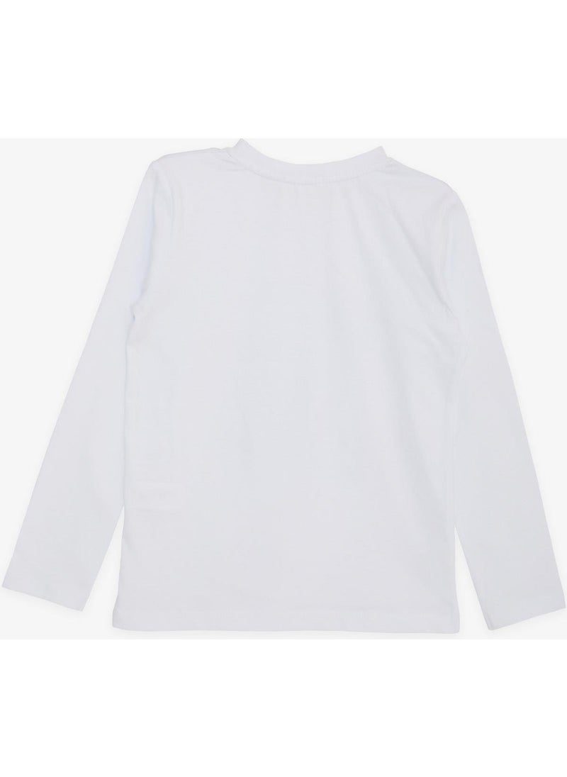 Ataturk Printed Long Sleeve T-Shirt 5-14 Years, White
