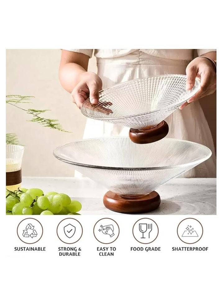 Glass Fruit Bowl, 9.8
