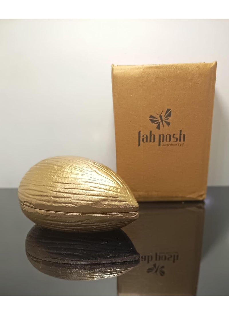 fab posh Almond Shape Decorative Bowl Decorative Storage Box Table Top Decor Kitchen Dining Decoration