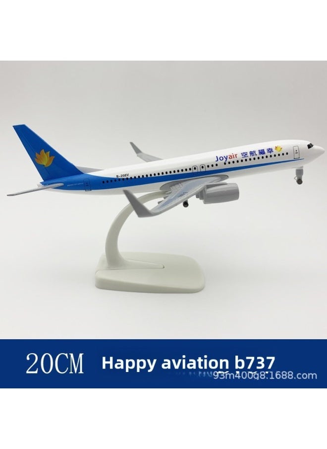 20CM Aircraft Model Alloy Solid Domestic And Foreign Major Airline Boeing 737 Airbus 380 Ornaments Simulated Aircraft Model-Color:20CM Coke 380 [with Wheels]