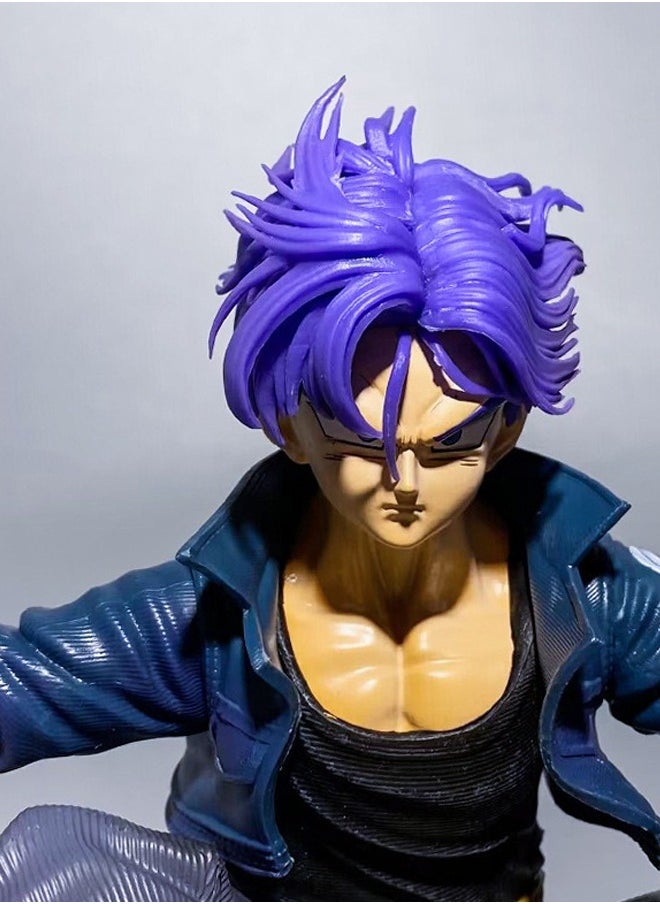 Dragon Ball Trunks Action Figure Decorative Resin Sculpture Home Decor Statue, Art Figurine Home Ornament Decoration for Office, Living Room, Bedroom, Book Shelf, TV Cabinet, Desktop