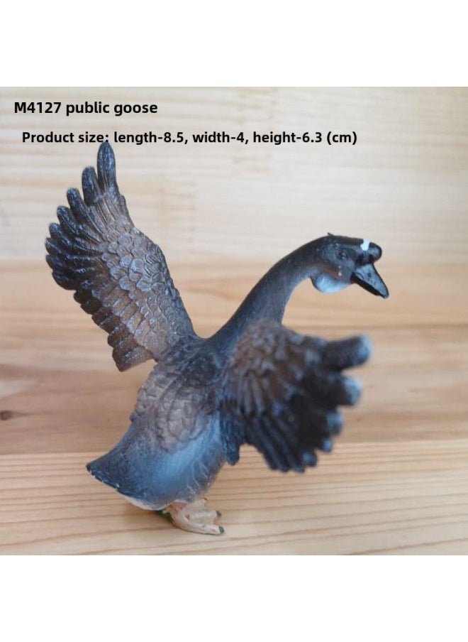 Simulation Farm PVC Small Animal Farm Poultry Toy Simulation Rabbit Cat Cattle Horse Sheep Chicken Duck Goose Dog Model-Color:M4121 Sharma Mare (156.2g)