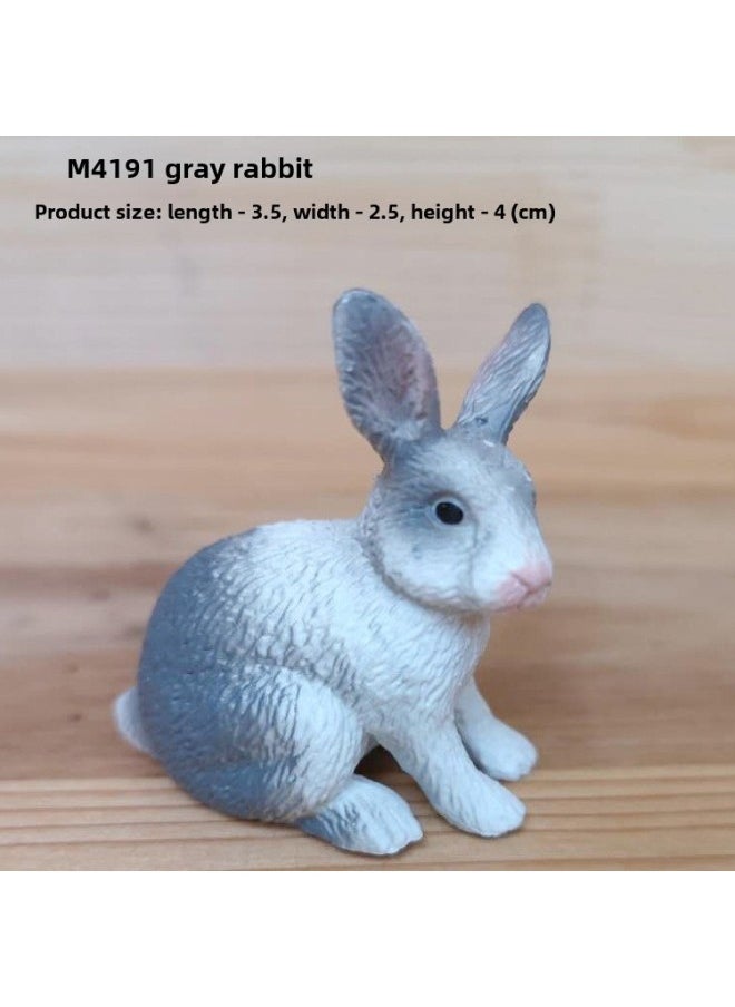 Simulation Farm PVC Small Animal Farm Poultry Toy Simulation Rabbit Cat Cattle Horse Sheep Chicken Duck Goose Dog Model-Color:M4121 Sharma Mare (156.2g)