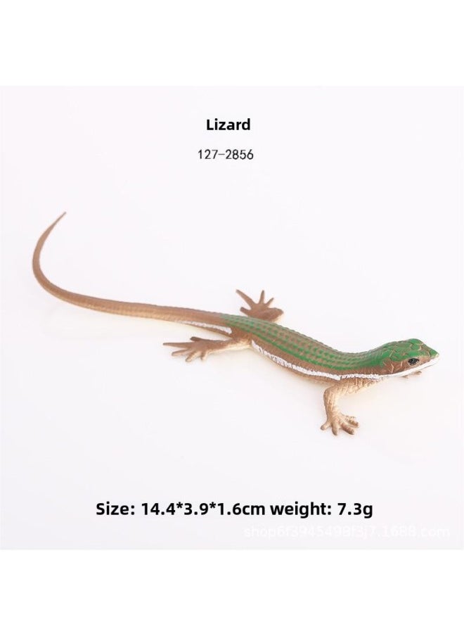 Simulation Wild Animal Lizard Model Giant Lizard American Iguana Umbrella Lizard Static Solid Toy Ornaments-Color:127-2856 Lizard