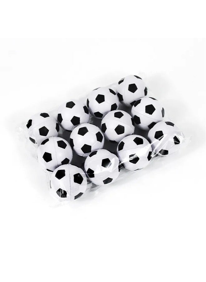 12 Pcs Mini Soccer Balls,Squeezable Stress Soccers,Excellent Anti-Stress Balls for Tension Relief,Relaxation Gadgets,Fidget Toys,Party Favors, Ball Games