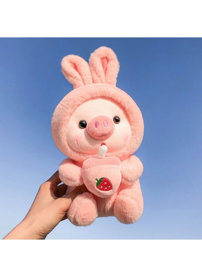 Eight-inch Grab Doll Machine Plush Toy Doll Creative Doll Stall Wedding Throw Doll Doll-Specifications:Lattice Rabbit-Color:20~25cm