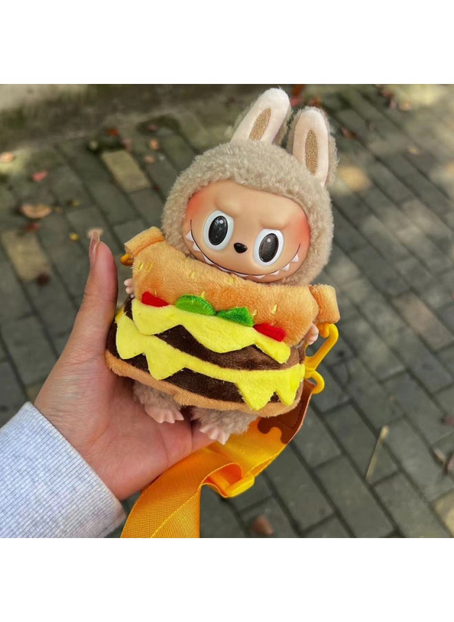 [clothes Only] Doll Clothes For 17cm Pendant Pull Cloth Labubu Vinyl Doll Clothes-Specifications:Only Clothes Are Sold, Suitable For Pendant Labubu Wear-Color:Baby Clothes Handmade 17cm (without Doll)
