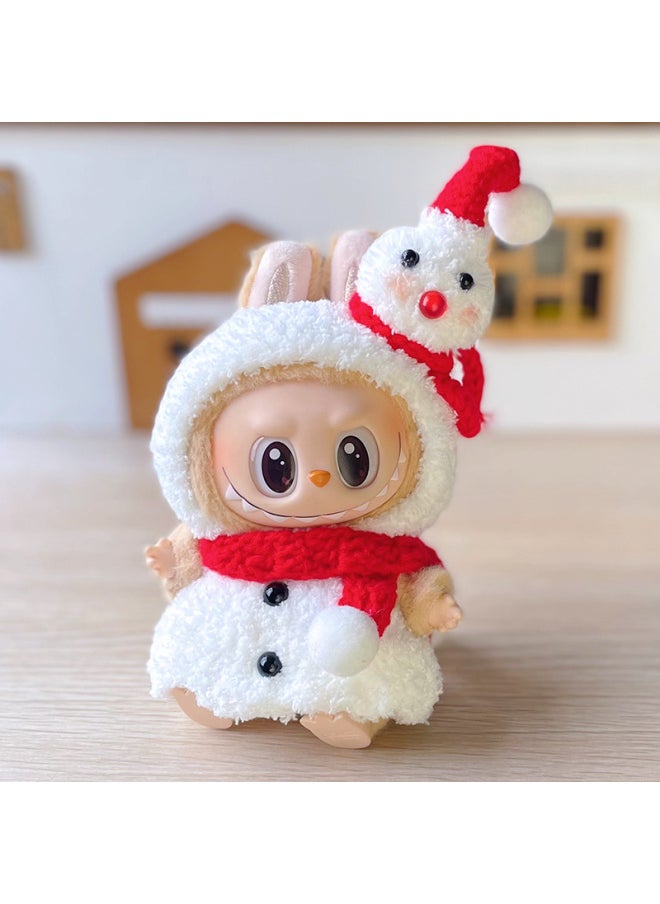 [clothes Only] Doll Clothes For 17cm Pendant Pull Cloth Labubu Vinyl Doll Clothes-Specifications:Only Clothes Are Sold, Suitable For Pendant Labubu Wear-Color:Baby Clothes Handmade 17cm (without Doll)