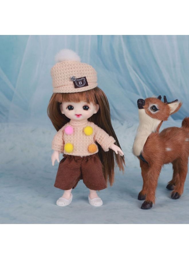Children's Day Gift Simulation Ob11 Doll Clothes Clothes Children's Girl's Birthday Gift Toy-Color:Six-inch Fur Ball Boy-Height:Single Buy Clothes [excluding Dolls]]