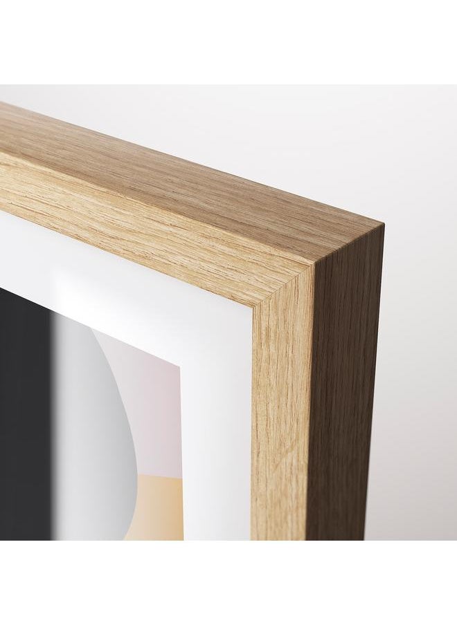 Frame, oak effect, 61x91 cm